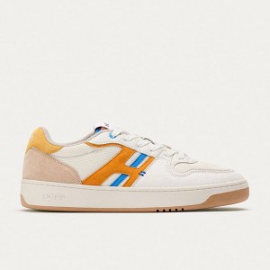 Men's HOFF METRO SHINJUKU Trainers White Orange | IRELAND LBFY9