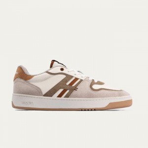 Men's HOFF METRO TROCADERO Trainers White Grey Brown | IRELAND AMPX5