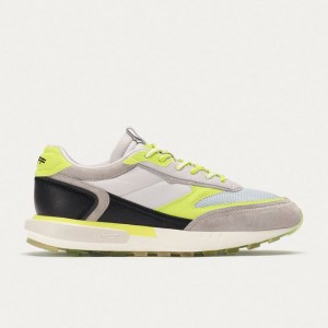 Men's HOFF TRIBE LAMU Trainers Yellow White Black | IRELAND HXAV2