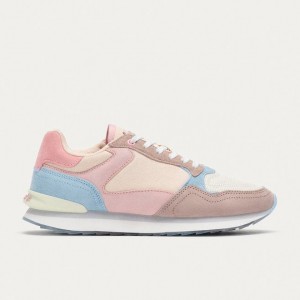 Women's HOFF CITY BARCELONA Trainers Pink Blue White | IRELAND QDKV5