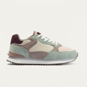 Women's HOFF CITY PHOENIX Trainers Beige Green | IRELAND TRJV0