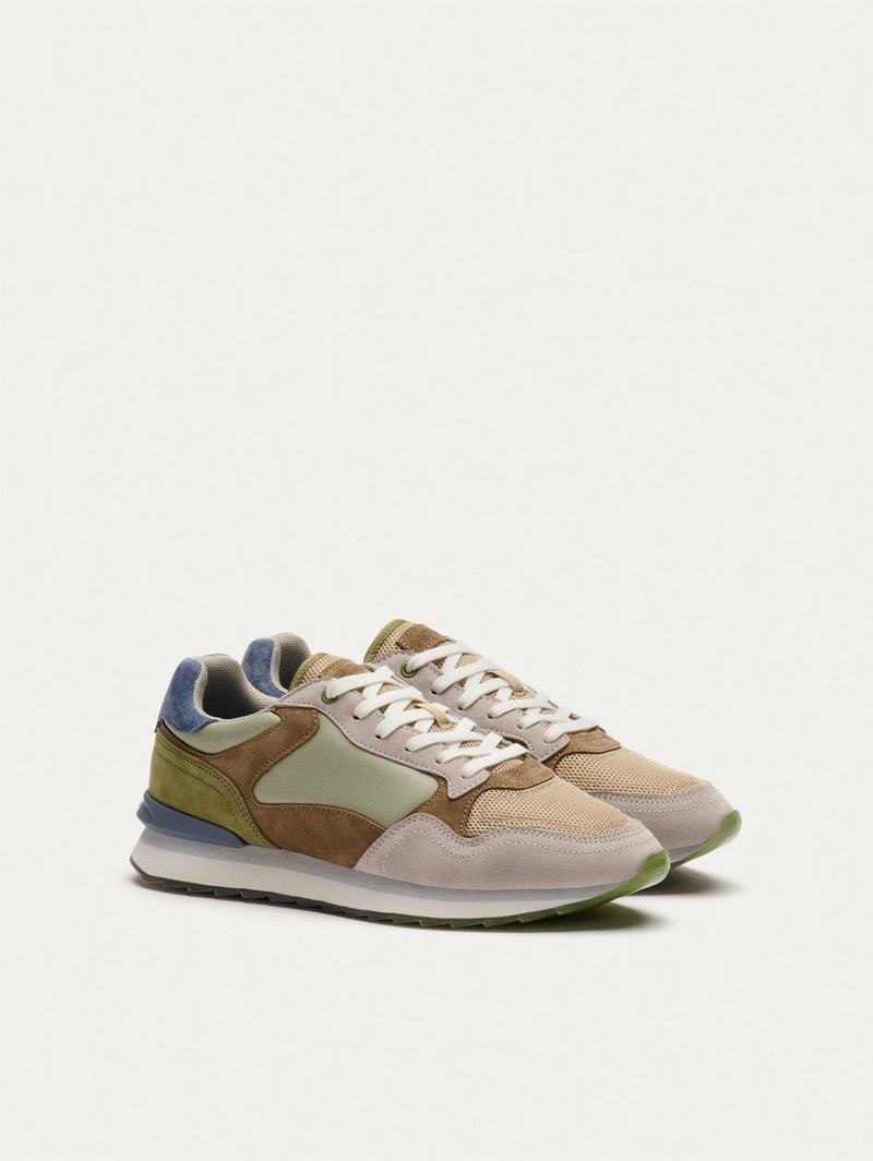 Men's HOFF CITY BAKU Trainers Green Brown Beige | IRELAND EQKB9