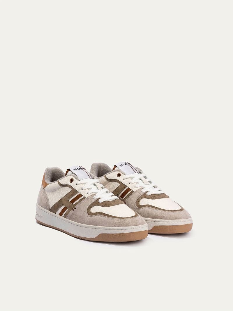 Men's HOFF METRO TROCADERO Trainers White Grey Brown | IRELAND AMPX5