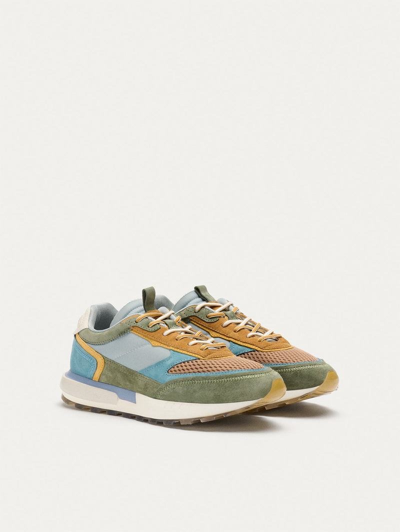 Men's HOFF TRIBE SOFALA Trainers Green Brown Blue | IRELAND XEAO9