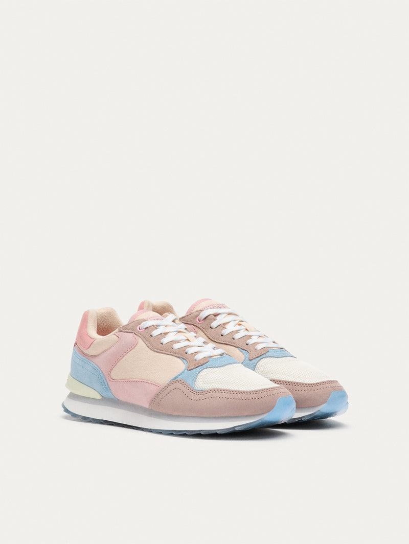 Women's HOFF CITY BARCELONA Trainers Pink Blue White | IRELAND QDKV5