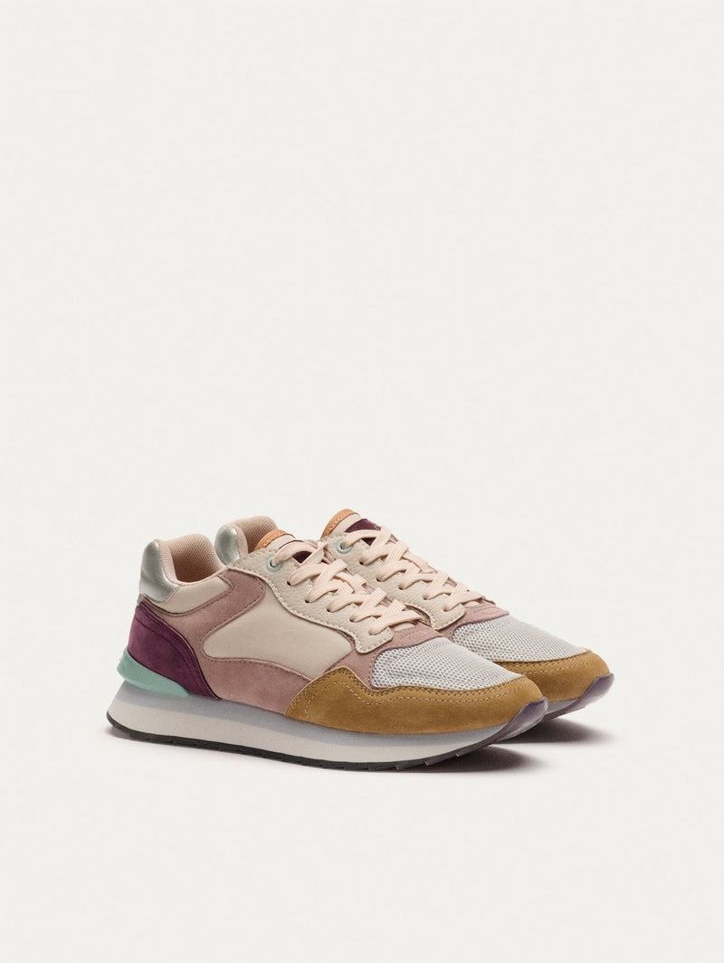 Women's HOFF CITY PASADENA Trainers White Pink Brown | IRELAND GOWD2