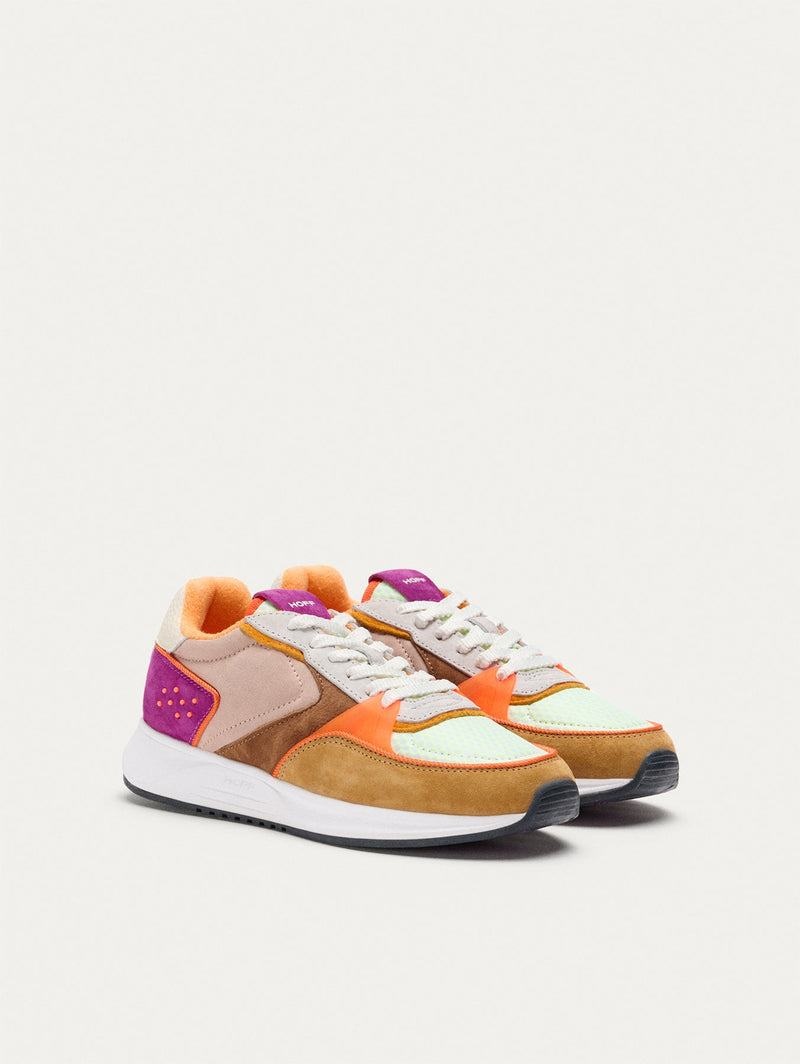 Women's HOFF DISTRICT BEALE Trainers White Brown Purple | IRELAND UFEQ9