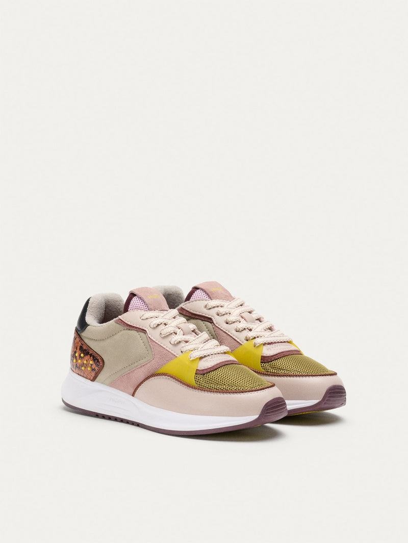 Women's HOFF DISTRICT BOURBON Trainers Pink Yellow Grey | IRELAND QPHY4