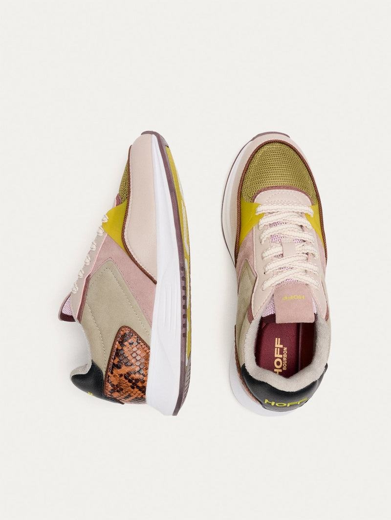 Women's HOFF DISTRICT BOURBON Trainers Pink Yellow Grey | IRELAND QPHY4