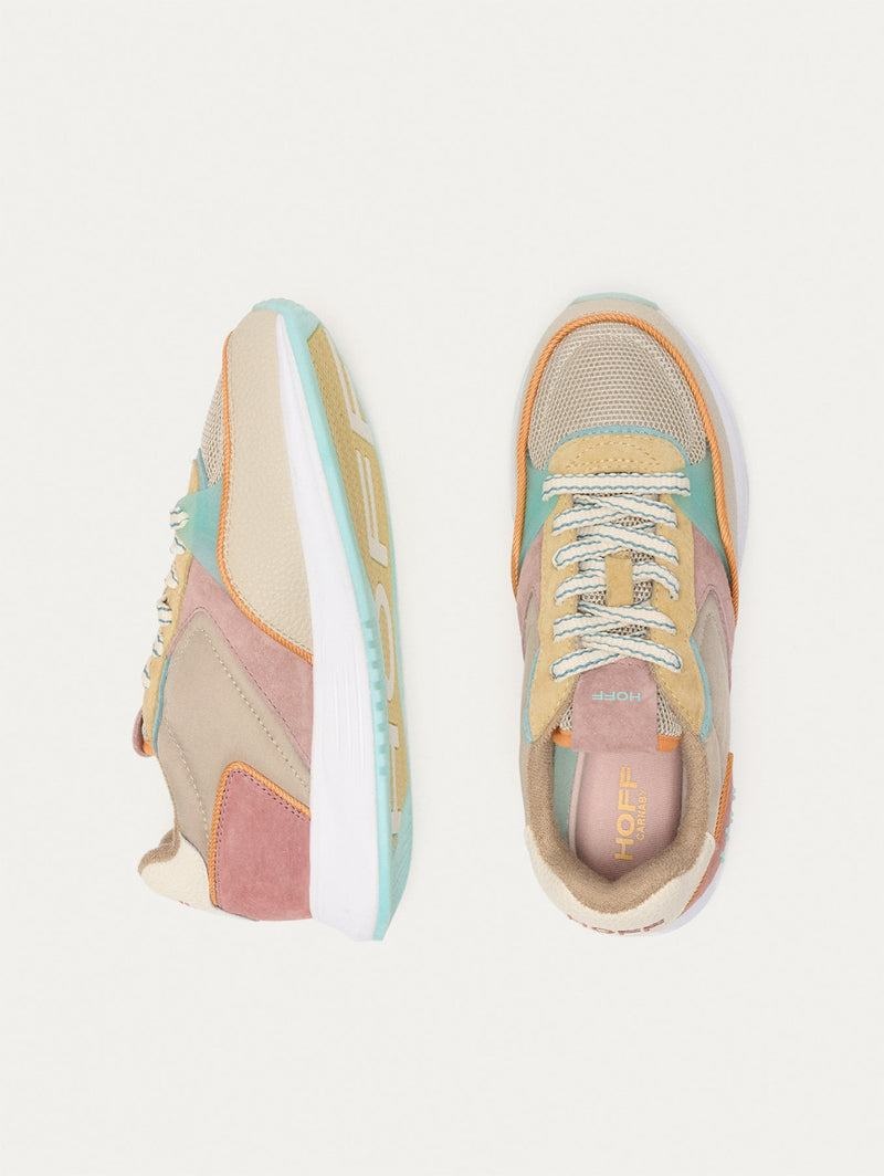 Women's HOFF DISTRICT CARNABY Trainers Beige Pink Yellow | IRELAND MLQI2