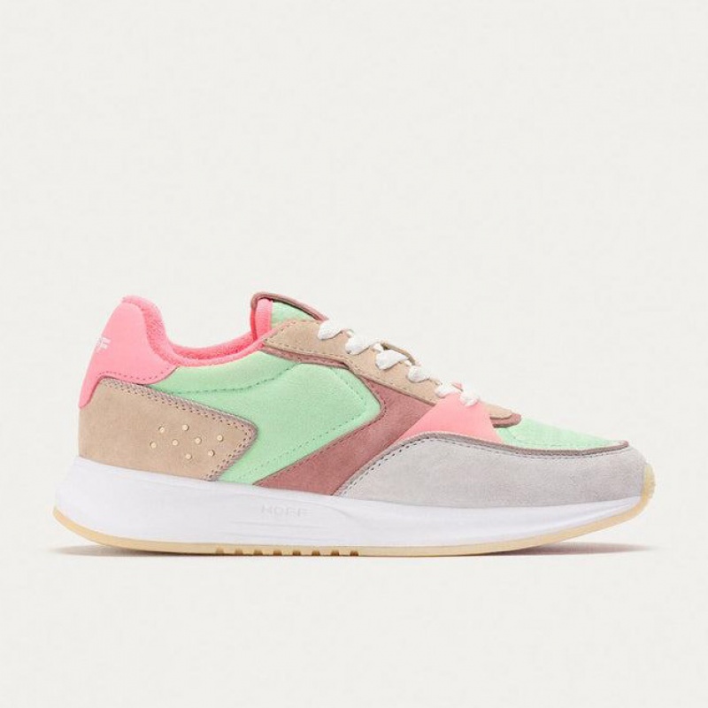 Women\'s HOFF DISTRICT RAMBLA Trainers Beige Pink Green | IRELAND DAEY6